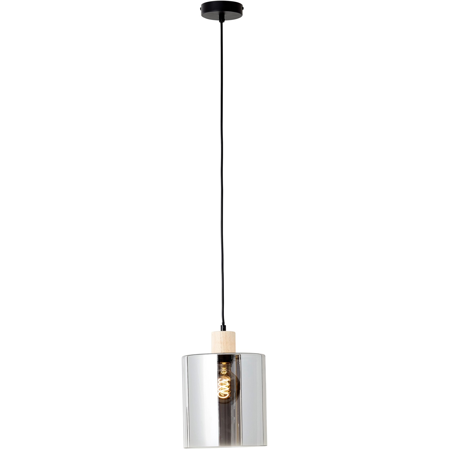 Brilliant Pendelleuchte Weald 1-flammig Schwarz und Holz Brilliant Pendelleuchte Weald 1-flammig Schwarz und Holz von Brilliant