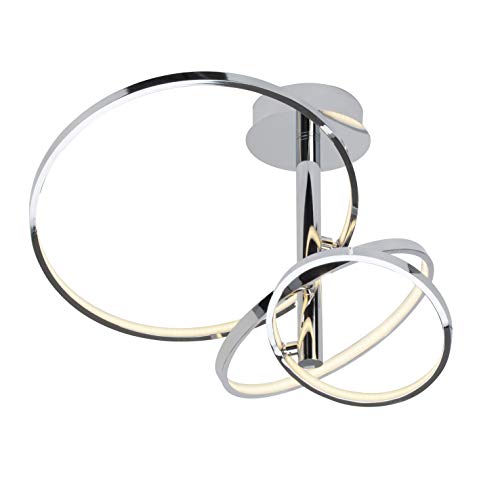 Brilliant Saturn LED Deckenleuchte 3 flg schwenkbar 45cm chrom 1600 Lumen, LED integriert von Brilliant