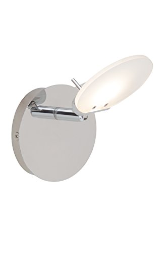 Brilliant Shirin Wandspot, LED integriert, 1x 5 W, 420lm, 3000K, Metall Glas, chrom G30110/15 von Brilliant