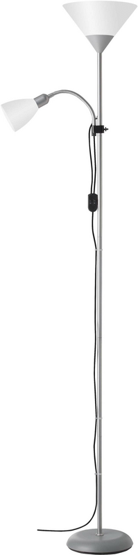 Brilliant Spari Deckenfluter Led E27 60 W Silber Weiß Lampe Leuchte Stehlampe B-Ware von Brilliant