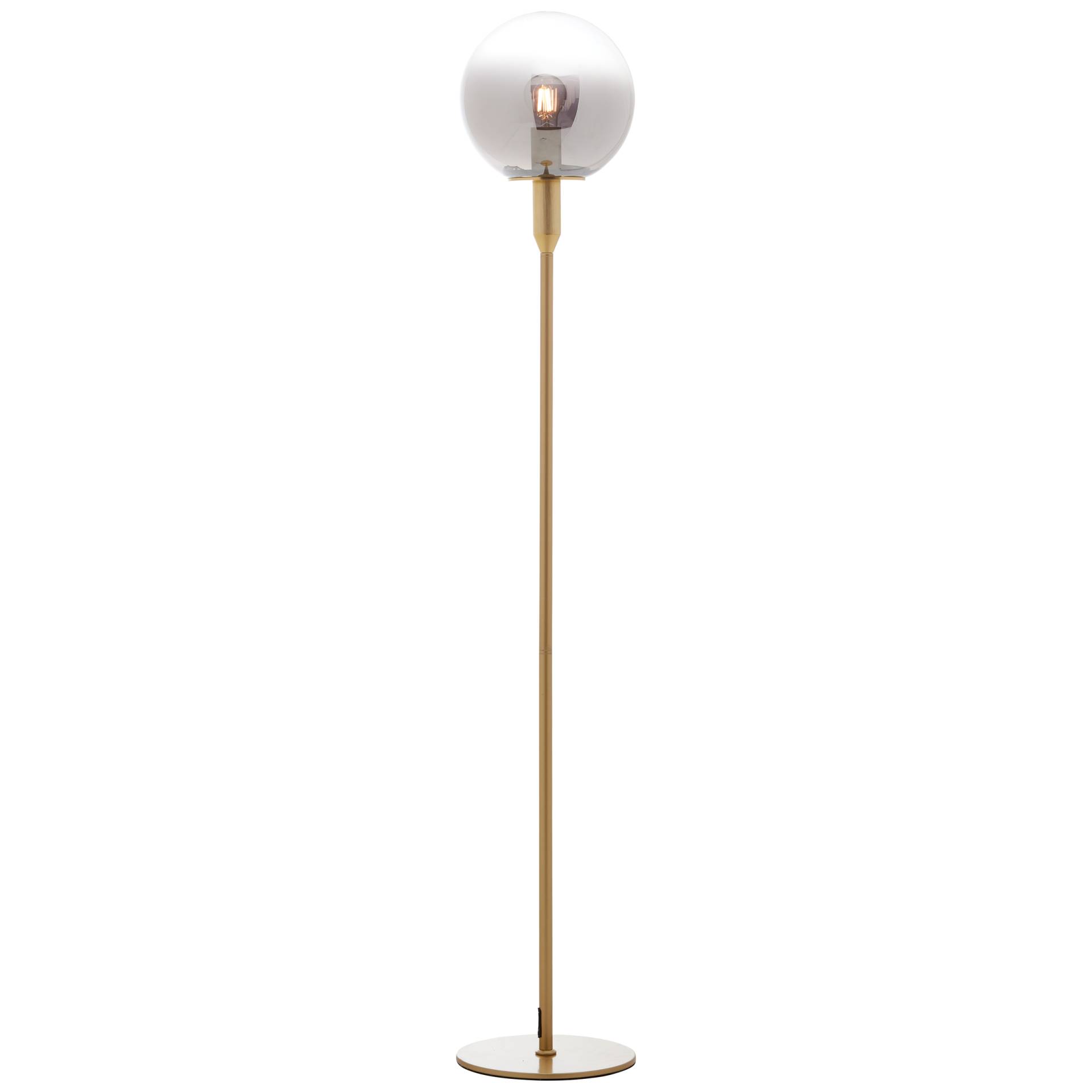 Brilliant Standleuchte GOULD 1-flammig in Metall gold/Glas grau getönt Brilliant Standleuchte GOULD 1-flammig in Metall gold/Glas grau getönt von Brilliant