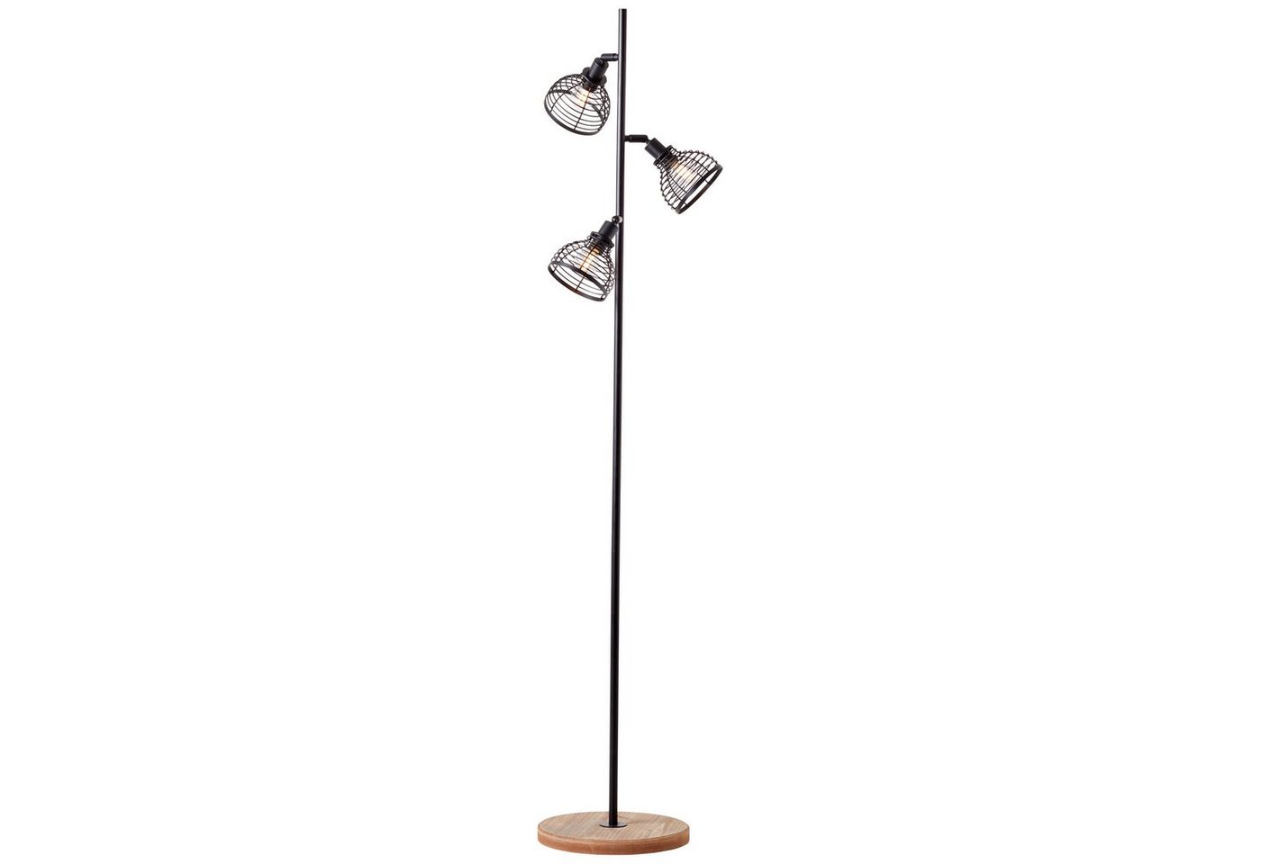 Brilliant Stehlampe Avia, ohne Leuchtmittel, Standleuchte mit schwenkbaren Köpfen - 154cm Höhe - E14 Fassung von Brilliant