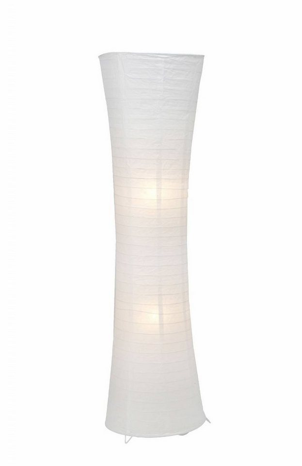 Brilliant Stehlampe Becca, Lampe Becca Standleuchte weiß 2x A60, E27, 60W, geeignet für Normall von Brilliant