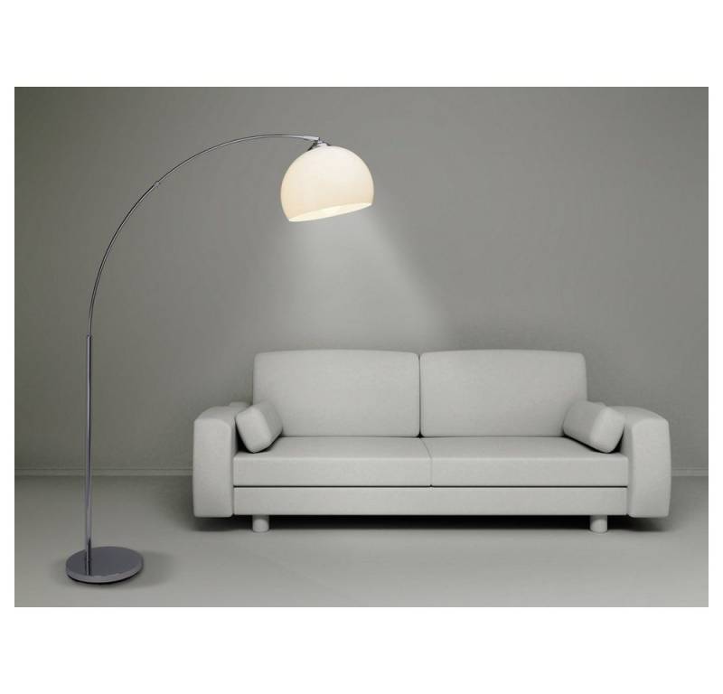 Brilliant Stehlampe Brilliant Vessa 92940/75 Stehlampe E27 60 W Chrom, Weiß von Brilliant