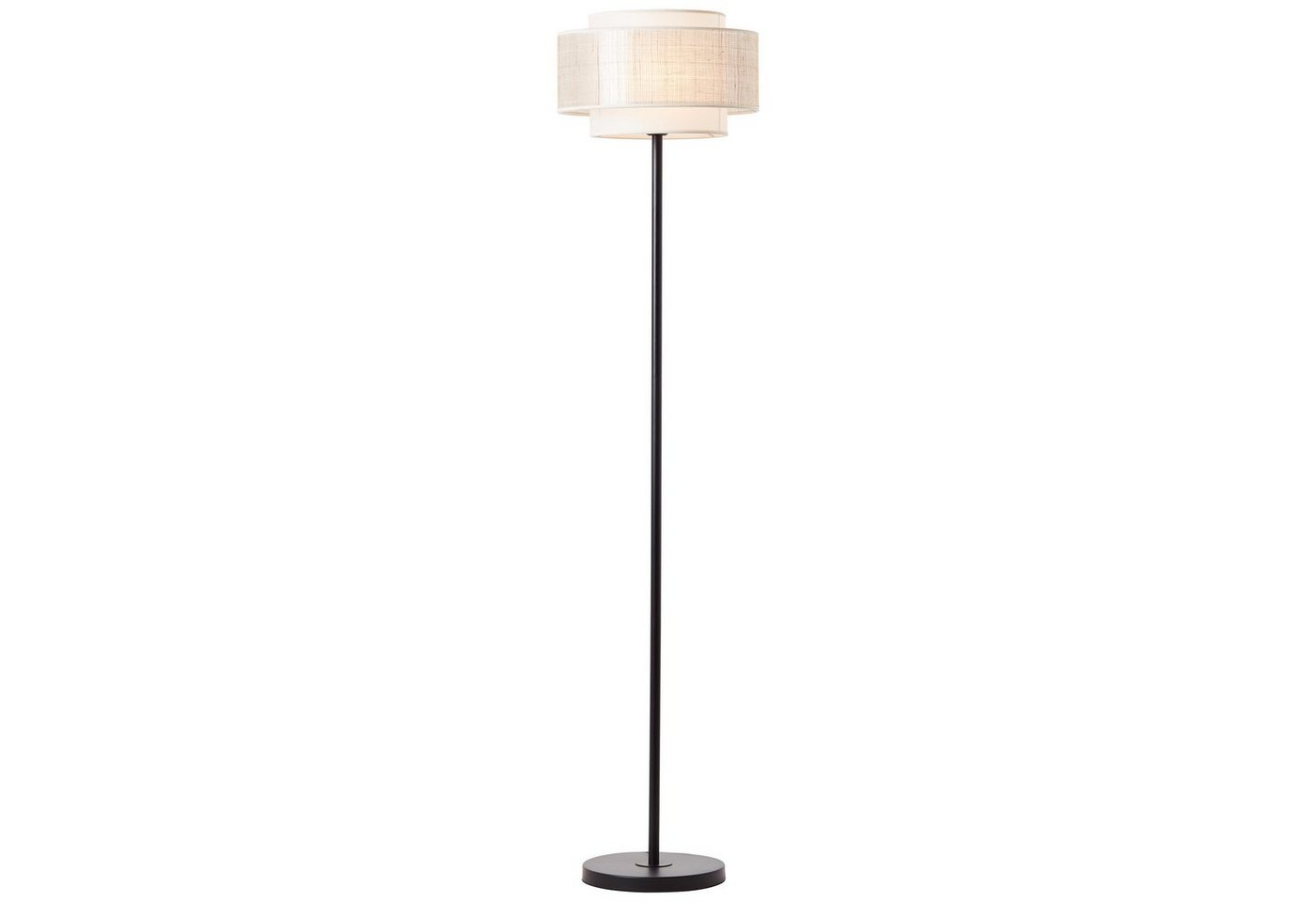 Brilliant Stehlampe Odar, ohne Leuchtmittel, Stehlampe 1flg schwarz/beige von Brilliant