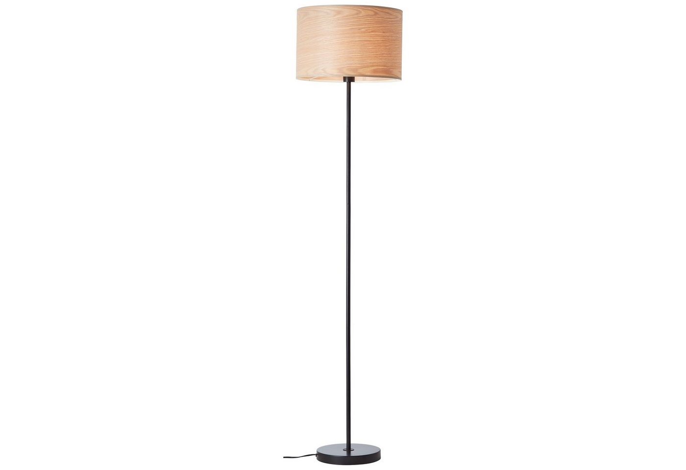 Brilliant Stehlampe Romm, ohne Leuchtmittel, 1flg holz hell/schwarz von Brilliant