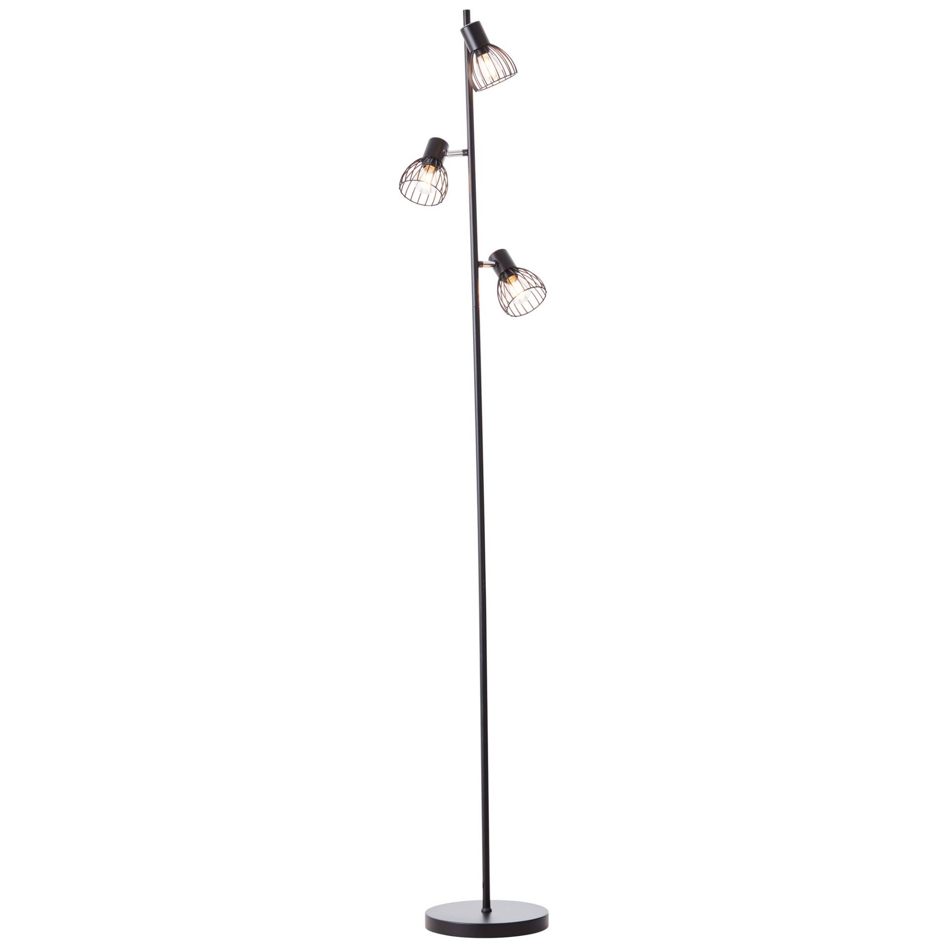 Brilliant Stehleuchte 'Blacky' schwarz 3 Spots E14 von Brilliant