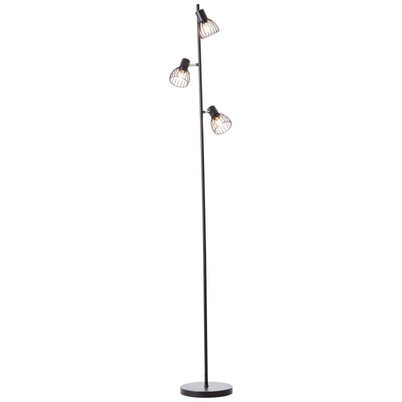 Brilliant Stehleuchte 'Blacky' schwarz 3 Spots E14 von Brilliant