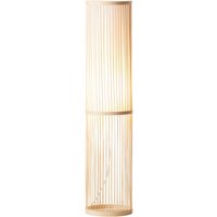 Brilliant Stehleuchte Nori 92771/09 natur weiß Holz Textil B/H/T/D: ca. 20x90,5x20x20 cm E27 1 Brennstellen von Brilliant