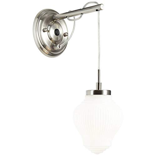 Brilliant Tanic Wandleuchte hängend nickel/matt weiß von Brilliant