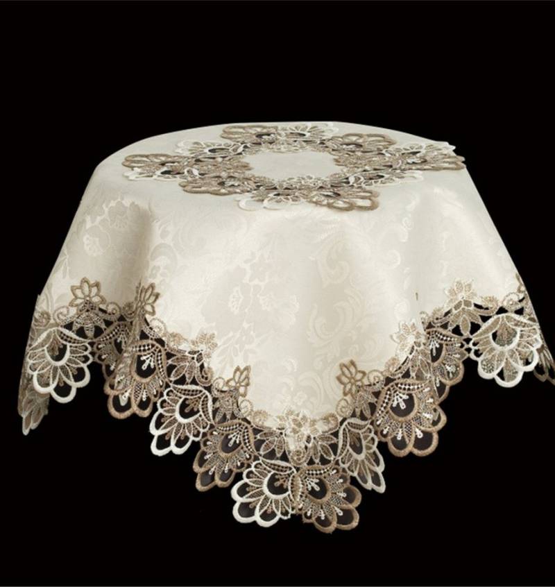 Brilliant Tischdecke / Spitzendecke / 85x85cm Eckig von Brilliant