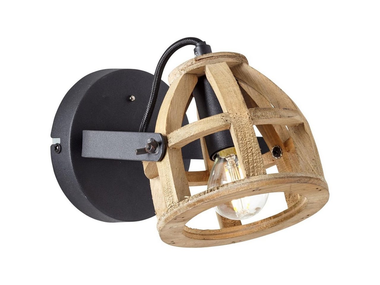 Brilliant Wandleuchte Matrix Wood, Lampe Matrix Wood Wandspot schwarz/natur 1x D45, E14, 40W, geeignet Brilliant Wandleuchte Matrix Wood, Lampe Matrix Wood Wandspot schwarz/natur 1x D45, E14, 40W, geeignet von Brilliant