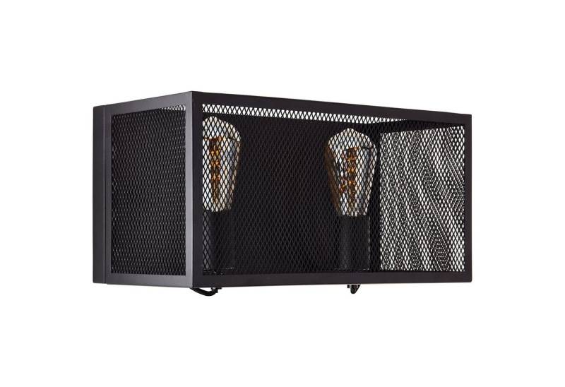 Brilliant Wandleuchte Maze, ohne Leuchtmittel, 20 x 40 x 20 cm, 2 x E27, max. 40 W, Metall, schwarz korund Brilliant Wandleuchte Maze, ohne Leuchtmittel, 20 x 40 x 20 cm, 2 x E27, max. 40 W, Metall, schwarz korund von Brilliant