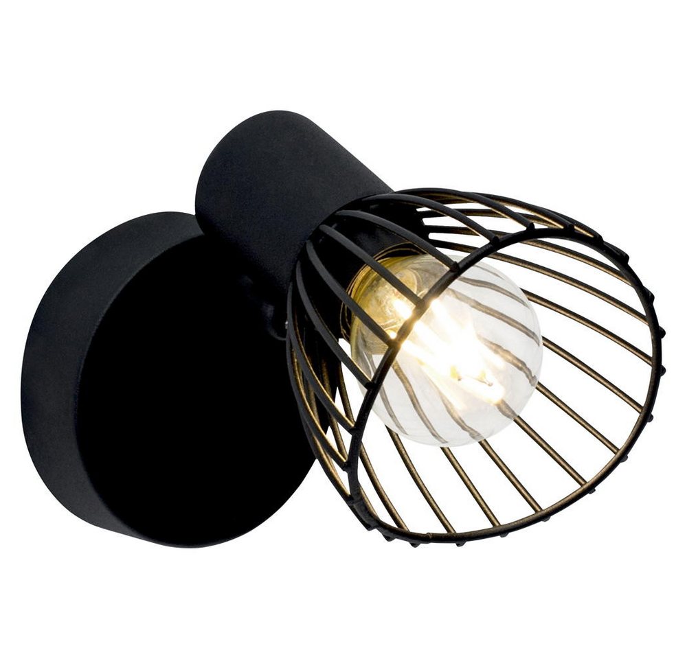 Brilliant Wandleuchte Wandleuchte Elhi in Schwarz E14 von Brilliant
