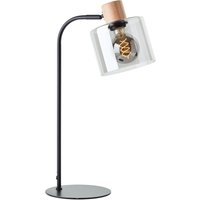 Brilliant - Weald Tischleuchte schwarz/rauch/holz Metall/Glas/Holz Schnurzwischenschalter 1x A60, E27, 40 w, Geeignet für Normallampe (nicht Brilliant - Weald Tischleuchte schwarz/rauch/holz Metall/Glas/Holz Schnurzwischenschalter 1x A60, E27, 40 w, Geeignet für Normallampe (nicht von Brilliant