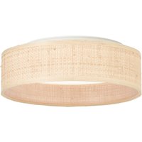 Brilliant Zoe Deckenleuchte 28cm natur/weiß Raffia/Kunststoff/Metall 24 W LED integriert (3100lm, 3000-6500K) von Brilliant