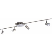 Decken Balken Strahler Wohn Schlaf Zimmer Lampe silber Spot Leiste verstellbar Brilliant G16131/77 von Brilliant