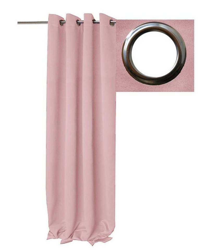 Brilliant Vorhang Verdunkelung Vorhang ÖSEN 140x145 Rosenholz (1 St), Ösen, verdunkelnd, gewebt, glattes Gewebe von Brilliant