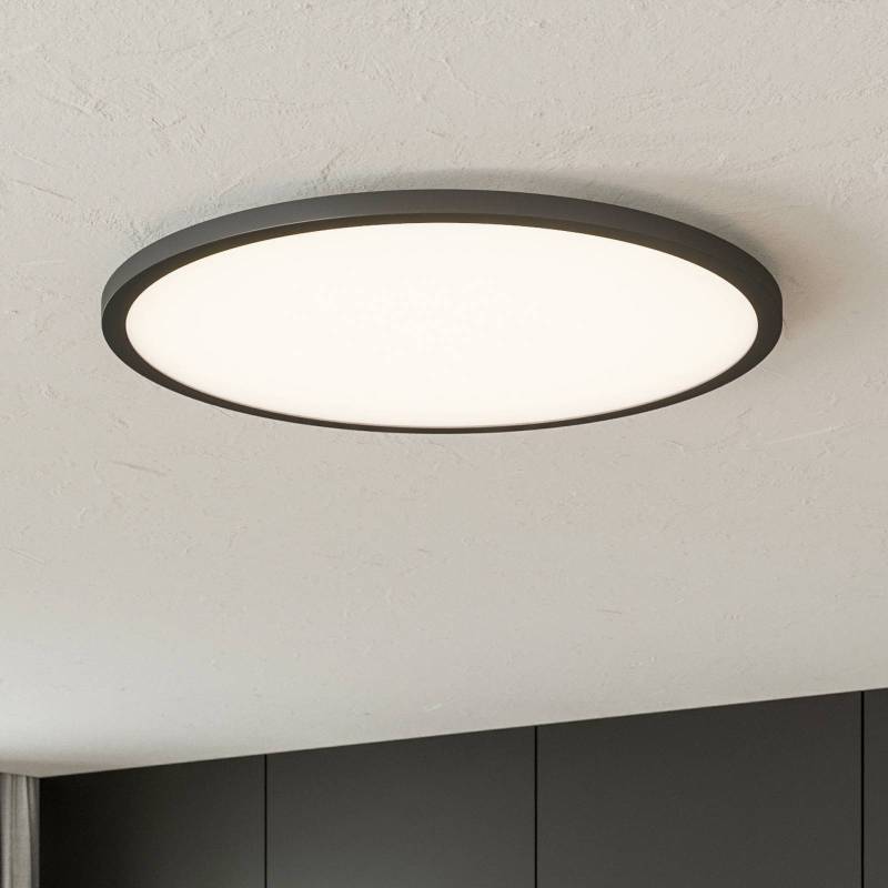 LED-Deckenlampe Tuco CCT, dimmbar, schwarz Ø 50 cm von Brilliant