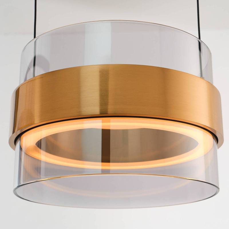 LED-Hängelampe Inside messingfarben/rauchgrau, Länge 105 cm LED-Hängelampe Inside messingfarben/rauchgrau, Länge 105 cm von Brilliant