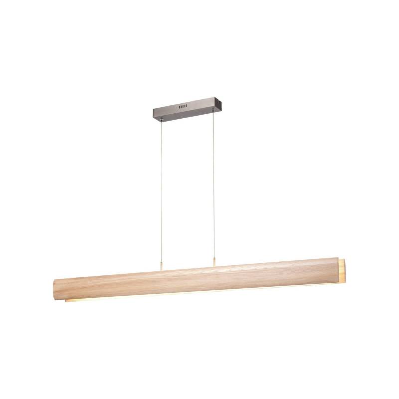 LED-Hängelampe Monterra, Länge 100 cm, hellbraun, Holz LED-Hängelampe Monterra, Länge 100 cm, hellbraun, Holz von Brilliant