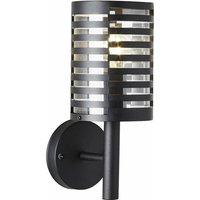 Lampe, Venlo Außenwandleuchte schwarz matt, Edelstahl/Kunststoff, 1x A60, E27, 40W,Normallampen (nicht enthalten) - Brilliant von Brilliant