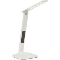 Lampe Glenn led Schreibtischleuchte weiß 1x 5W led integriert smd, 300lm, 2800-6500K Stufenloser Touchdimmer / Lichtfarbe einstellbar Mit Kalender von Brilliant