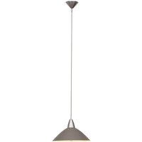 Lampe Logo Pendelleuchte 35cm titan 1x A60, E27, 60W, geeignet für Normallampen (nicht enthalten) In der Höhe einstellbar / Kabel kürzbar - grau von Brilliant