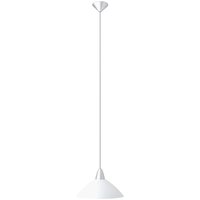 Lampe Logo Pendelleuchte 35cm weiß 1x A60, E27, 60W, geeignet für Normallampen (nicht enthalten) In der Höhe einstellbar / Kabel kürzbar - weiß von Brilliant