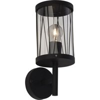 Lampe Reed Außenwandleuchte stehend schwarz matt 1x A60, E27, 60W, geeignet für Normallampen (nicht enthalten) IP-Schutzart: 44 von Brilliant