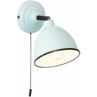 Brilliant - Lampe Telio Wandleuchte Zugschalter hellblau 1x D45, E14, 28W, geeignet für Tropfenlampen (nicht enthalten) Mit Zugschalter von Brilliant