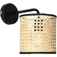 Lampe Wiley Wandleuchte hängend rattan 1x A60, E27, 60W, geeignet für Normallampen (nicht enthalten) Für LED-Leuchtmittel geeignet - Brilliant von Brilliant