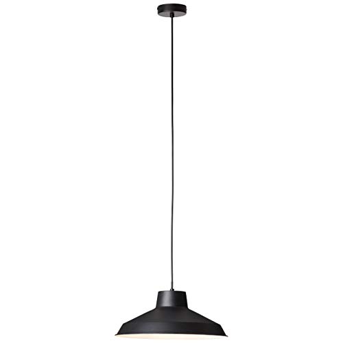 BRILLIANT Lampe Maneo Pendelleuchte 1flg schwarz matt | 1x A60, E27, 60W, geeignet für Normallampen (nicht enthalten) | Kabel kürzbar von Brilliant