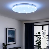 Smart LED Deckenlampe dimmbar mit Fernbedienung RGB Farbwechsel Sternenhimmel Schlafzimmerlampe, 22W 2400lm warmweiß-kaltweiß, DxH 39 x 7 cm Smart LED Deckenlampe dimmbar mit Fernbedienung RGB Farbwechsel Sternenhimmel Schlafzimmerlampe, 22W 2400lm warmweiß-kaltweiß, DxH 39 x 7 cm von Brilliant