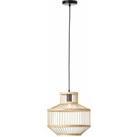 Teva Pendelleuchte 1flg schwarz/natur Innenleuchten,Pendelleuchten 1x A60, E27, 40W, geeignet für Normallampen (nicht enthalten) In der Höhe von Brilliant