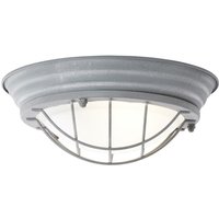 Brilliant - Lampe Typhoon Wand- und Deckenleuchte 29cm grau Beton/weiß 1x A60, E27, 30W, geeignet für Normallampen (nicht enthalten) Für von Brilliant