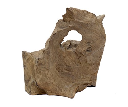 Brillibrum Außergewöhnliche Teakholz Deko Skulptur Teak Holz Wurzel Unikat Massiv Figur Dekofigur Einzigartig Wurzel 500-1000 g von Brillibrum