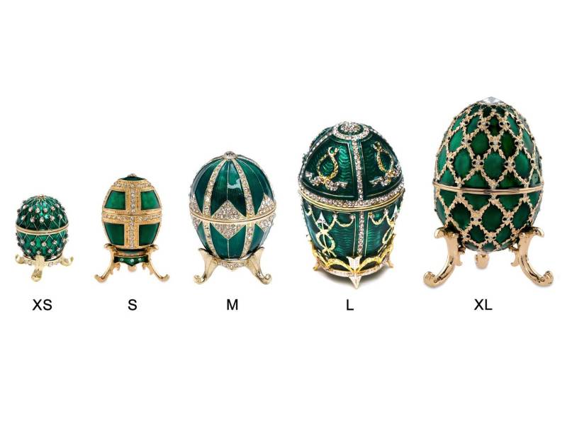 Brillibrum Aufbewahrungsbox Schmuckei in Smaragdgrün Schmuckdose vergoldet Schmuckkästchen von Brillibrum