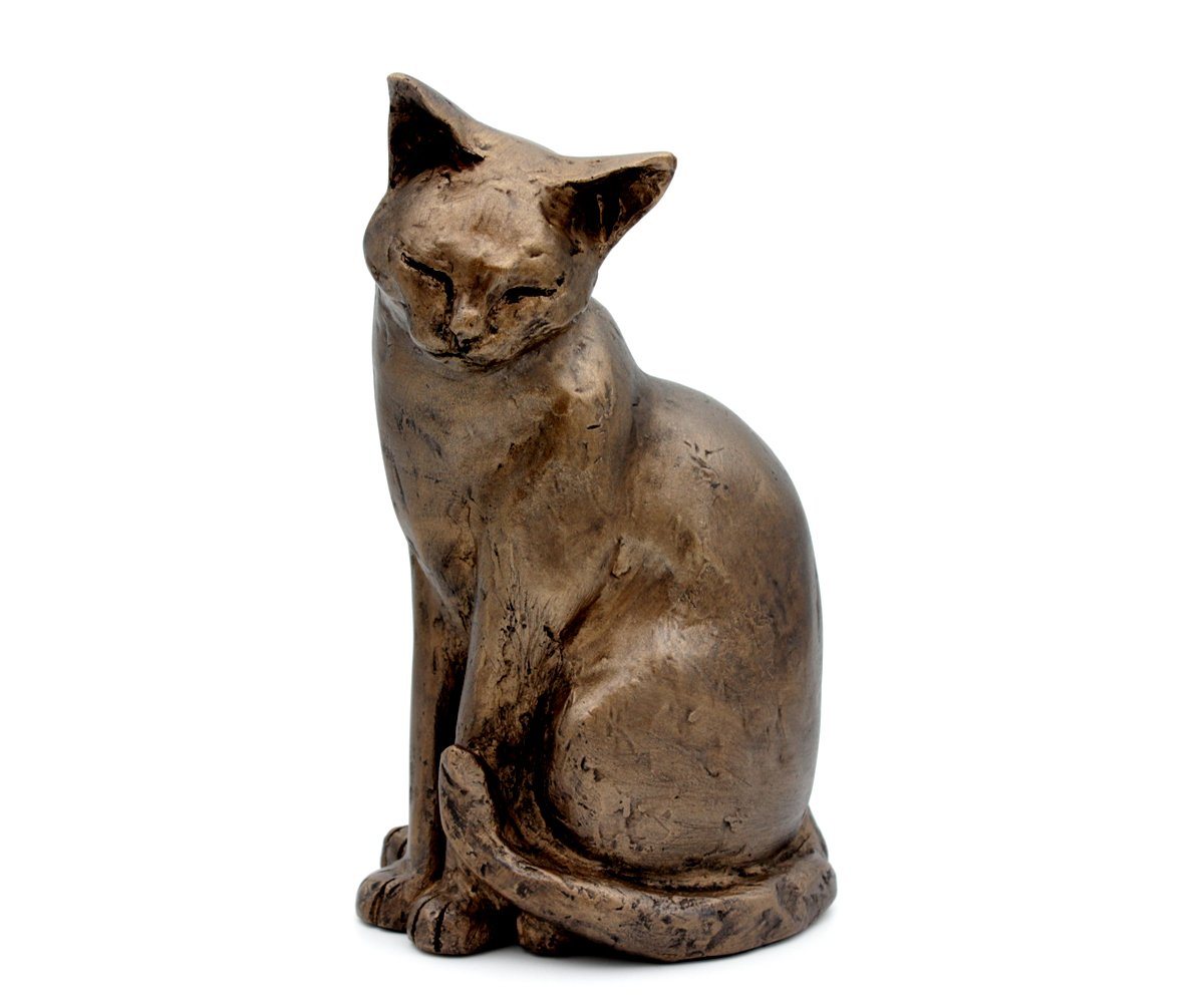 Brillibrum Dekofigur Design Resinfigur Katzen Kunstharz Bronzepulver Kätzchen Katzenpaar von Brillibrum