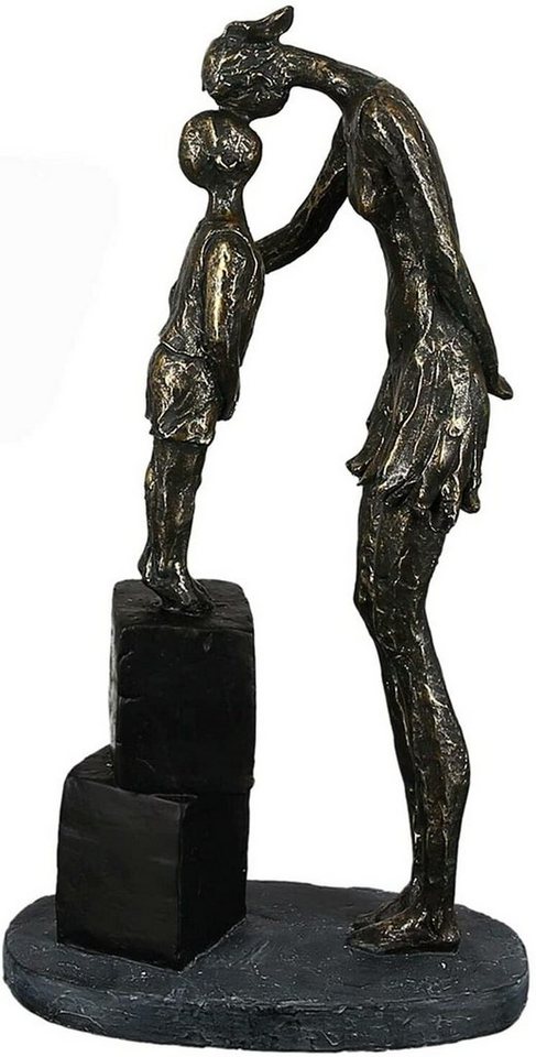 Brillibrum Dekofigur Skulptur Mutter mit Kind bronzefarben aus Polyresin Dekofigur von Brillibrum