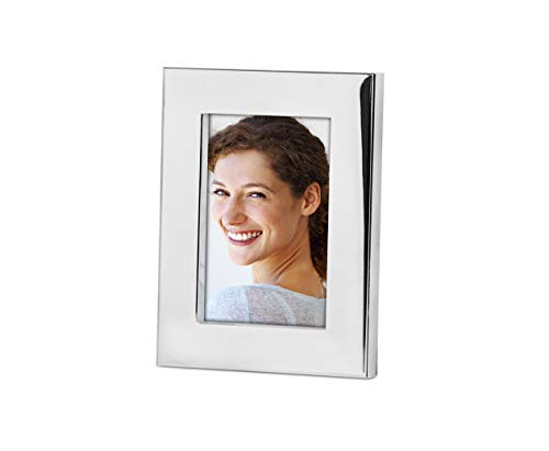 Brillibrum Design Bilderrahmen Silber 10x15 Fotorahmen versilbert anlaufgeschützt tiefer Rand Silber Rahmen in Hoch & Querformat nutzbar von Brillibrum