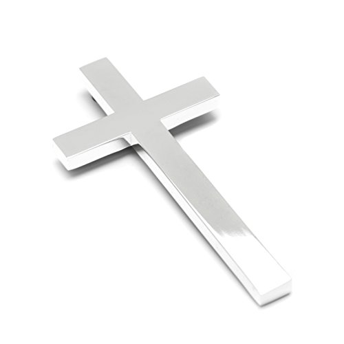 Brillibrum Design Kruzifix aus Metall versilbert Wandkreuz Silber Jesus Kreuz Dekoration Taufgeschenk Wandekoration von Brillibrum