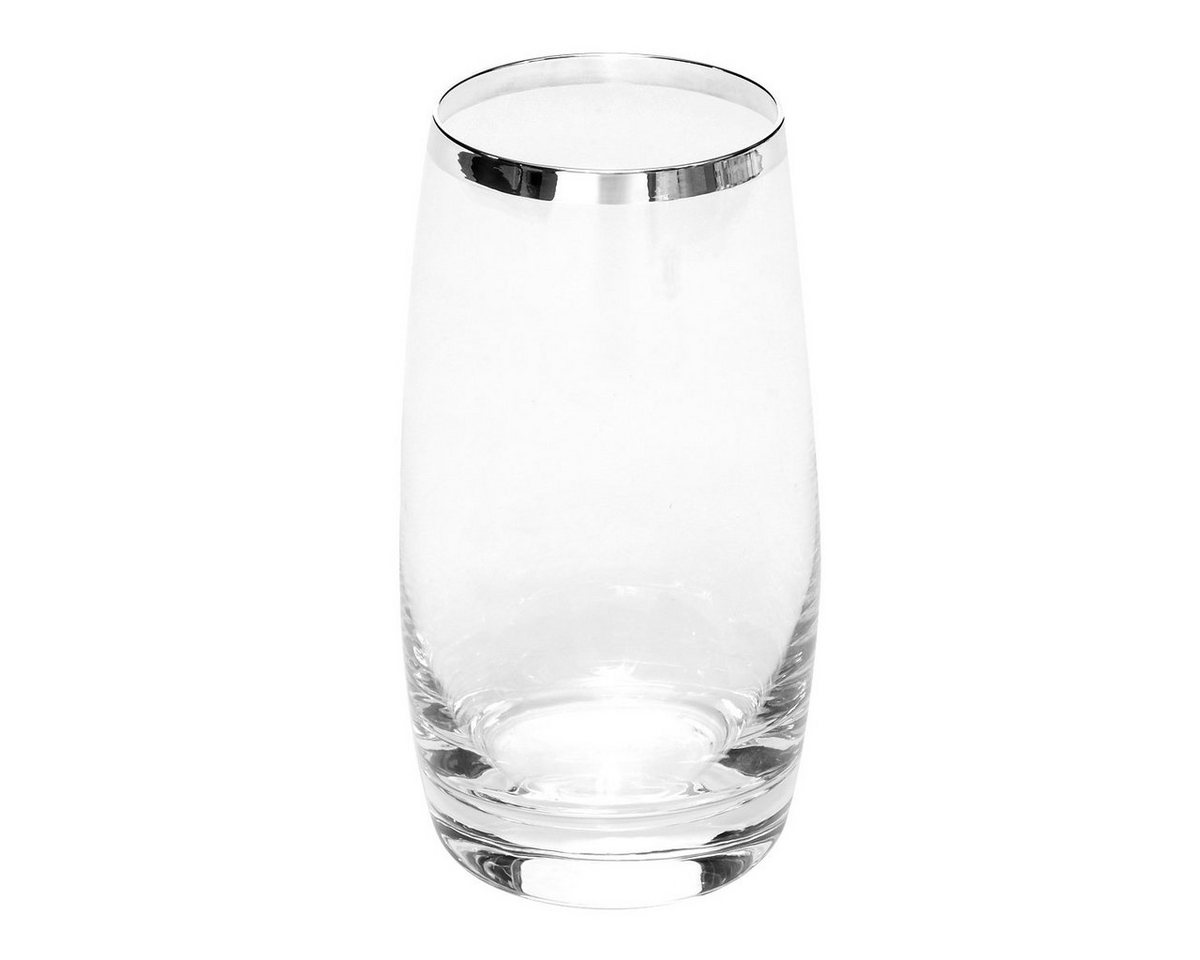 Brillibrum Glas Edle Trinkgläser Saft & Wasser Kristallglas Feinsilber Saftglas von Brillibrum