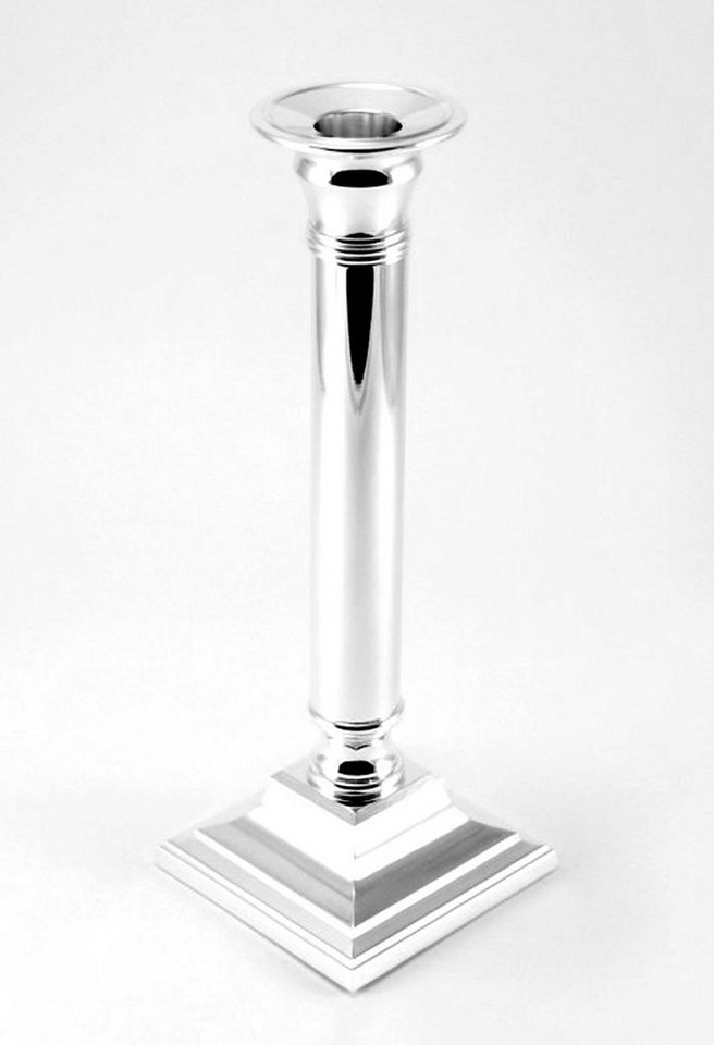 Brillibrum Kerzenständer »Design Kerzenleuchter Silber Kerzenhalter 15 cm versilbert anlaufgeschützt Kerzenständer Tischdeko« von Brillibrum
