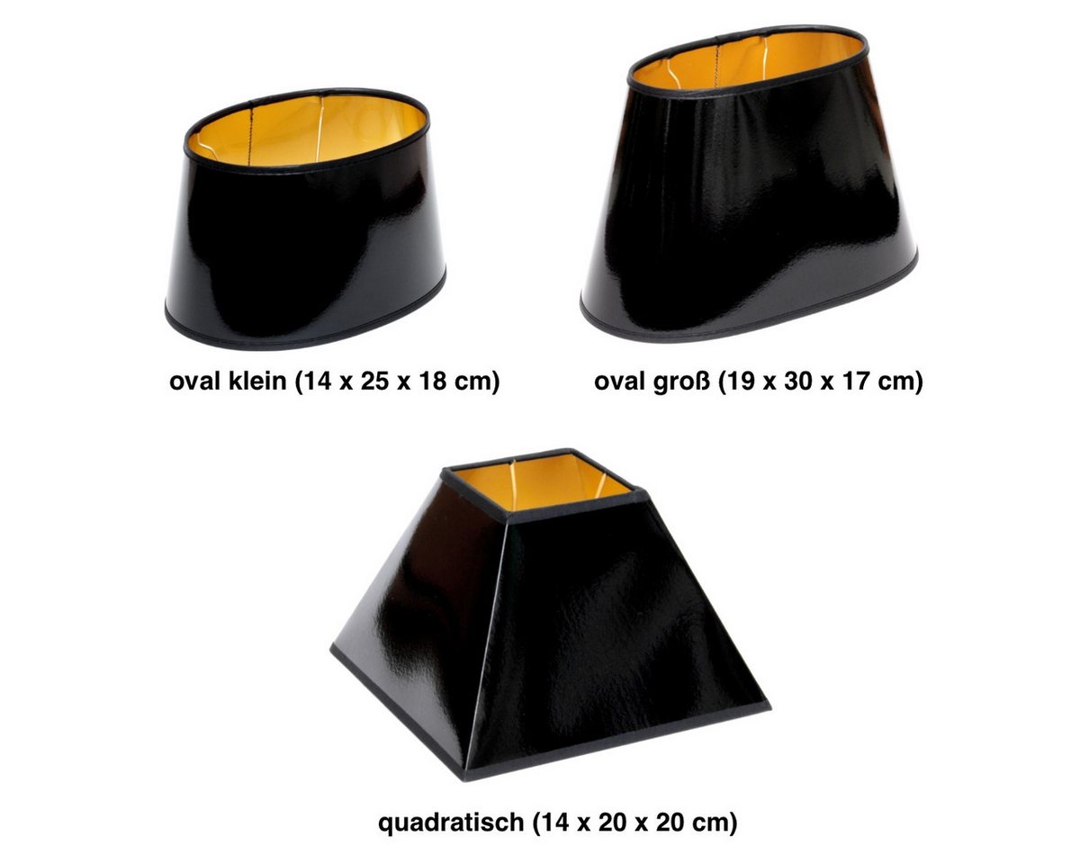 Brillibrum Lampenschirm Lampenschirm Schwarz Gold konisch oval quadratisch für Tischlampe Brillibrum Lampenschirm Lampenschirm Schwarz Gold konisch oval quadratisch für Tischlampe von Brillibrum