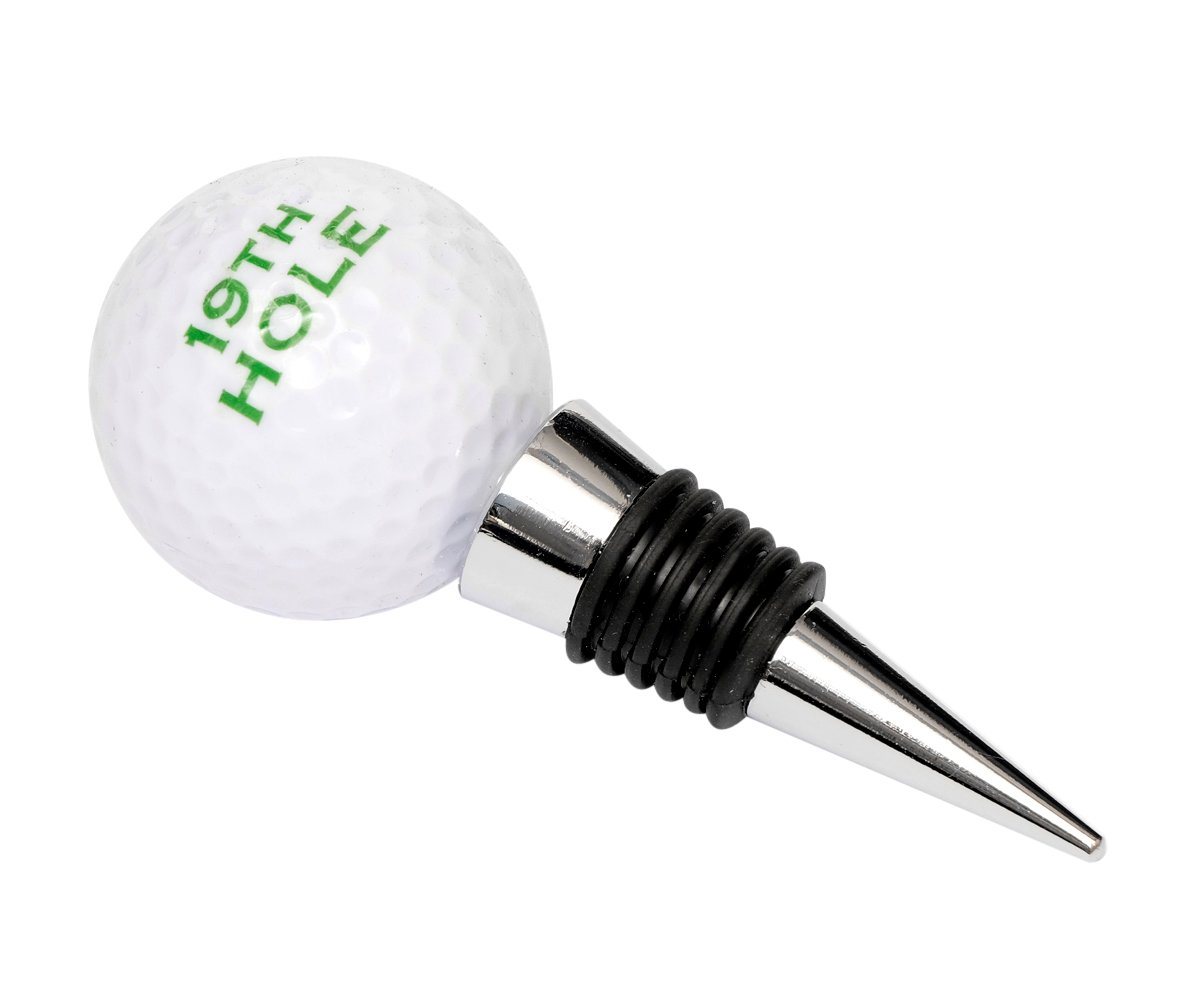 Brillibrum Weinflaschenöffner Golfball Flaschenverschluss Weinverschluss Golfer Geschenkidee Champagner Stopfen Aus Glas Wiederverwendbar von Brillibrum