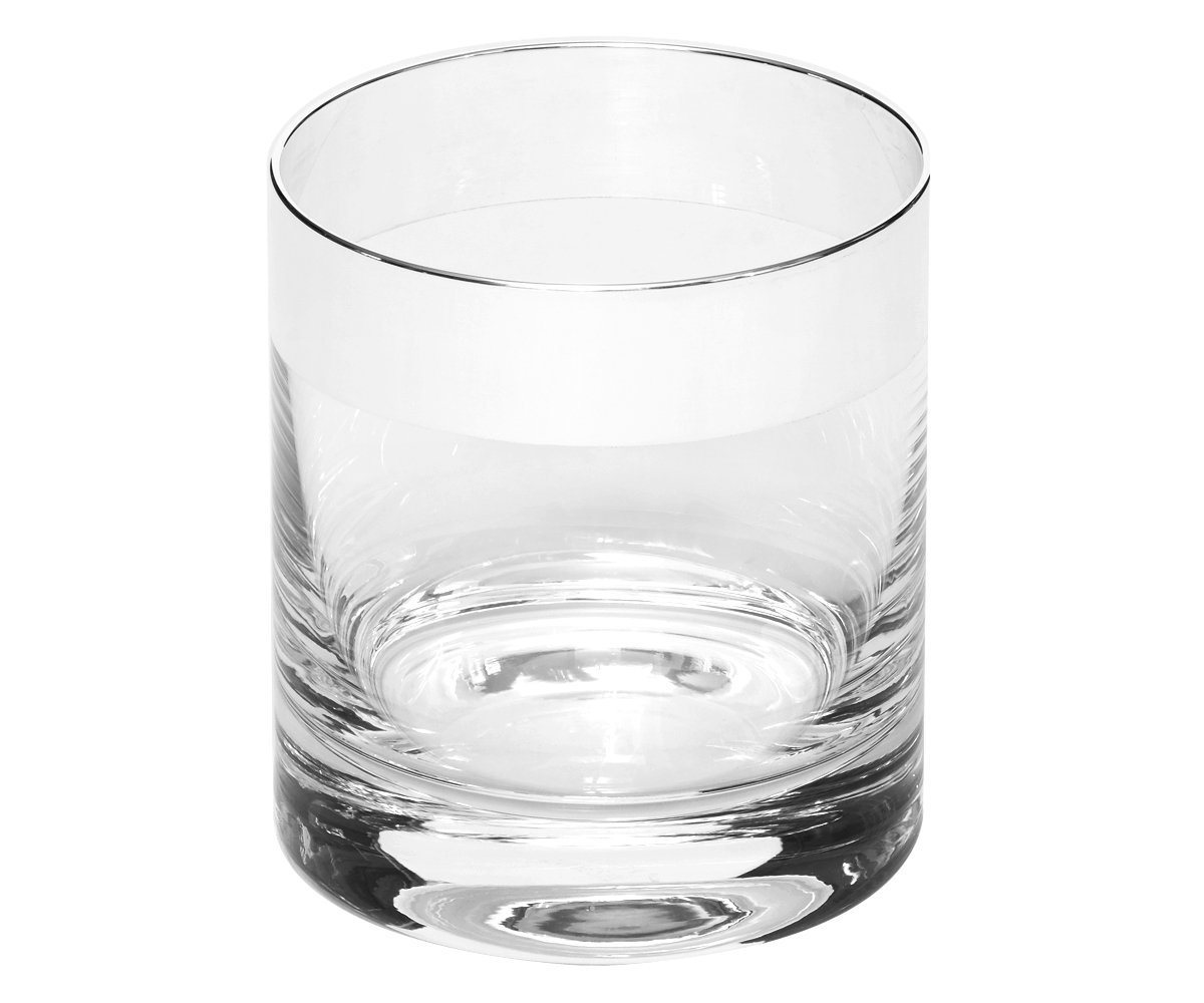 Brillibrum Whiskyglas Whiskyglas Glas Kristallglas 1000er Feinsilber Silber Whisky-Tumbler, Glas von Brillibrum