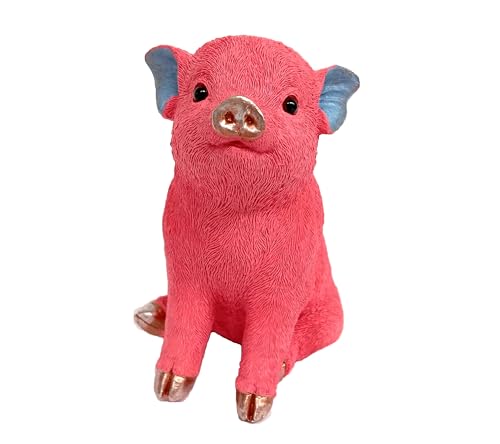 Sparschwein Spardose Schwein Schweinchen Großes Sparschwein Geld-Büchse Polyresin Sparbüchse Glücksschwein Ferkel (Pink) von Brillibrum