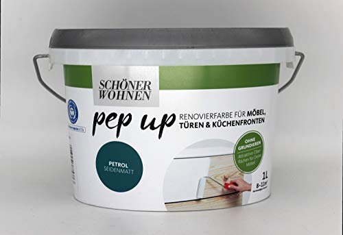 Pep up für Möbel Türen und Küchenfronten Petrol seidenmatt 1 l Pep up für Möbel Türen und Küchenfronten Petrol seidenmatt 1 l von Brillux