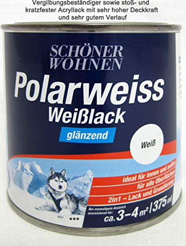 Polarweiss Weißlack 375 ml glänzend Acryl-Lack von Brillux